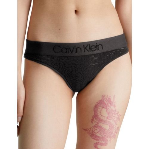 Calvin Klein Intrinsic Lace Thong - Black