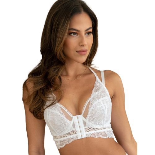 Pour Moi Ooo La La Front Fastening Bralette - White