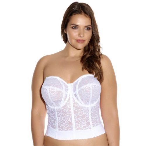 Goddess Lace Bridal Lace Bustier - White