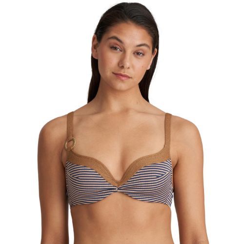 Marie Jo Saturna Heart Shape Bikini Top - Ocean Bronze