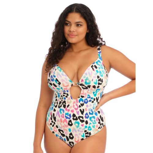 Elomi Party Bay Plunge Swimsuit - Multi