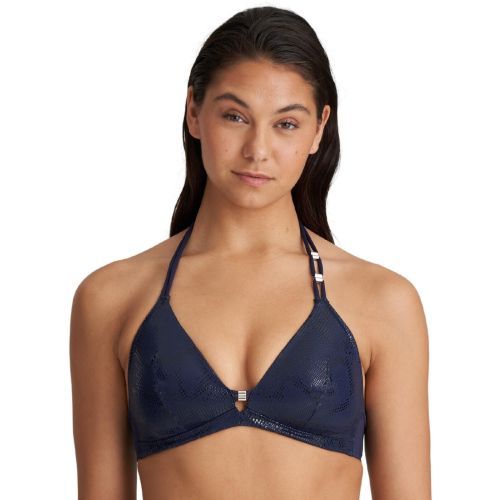 Marie Jo San Domino Padded Triangle Bikini Top - Evening Blue