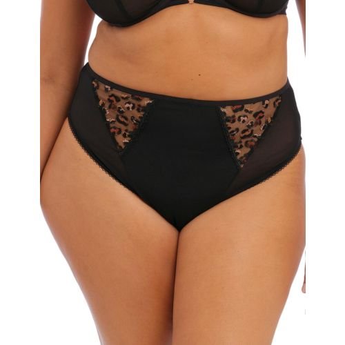 Elomi Namrah High Leg Brief - Black