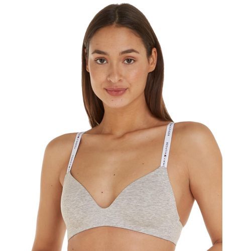 Tommy Hilfiger TH Icon 2.0 Lightly Lined Triangle Bra - Light Grey Heather
