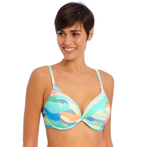 Freya Summer Reef Plunge Bikini Top - Aqua