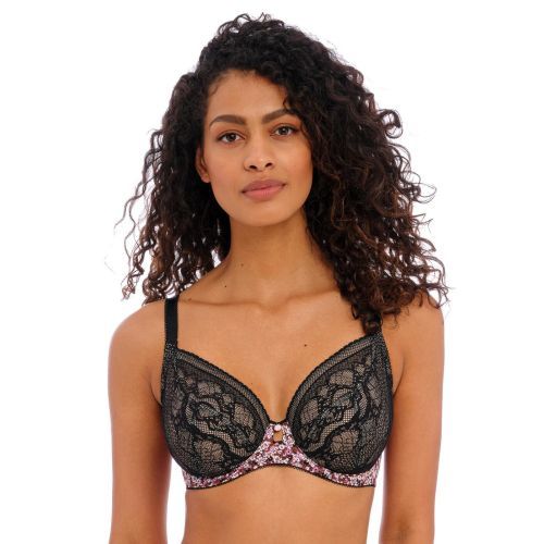 Freya Infinity Fields Plunge Bra - Black