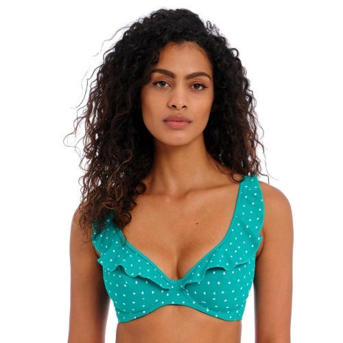 Freya Jewel Cove High Apex Bikini Top - Marine