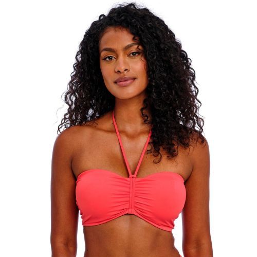 Freya Jewel Cove Bandeau Bikini Top - Plain Sunset