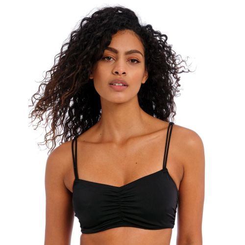 Freya Jewel Cove Bralette Bikini Top - Plain Black