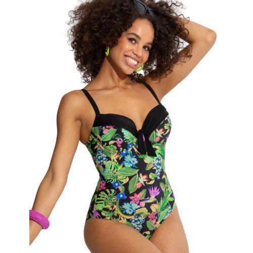 Pour Moi St Lucia Padded Underwired Swimsuit - Tropical