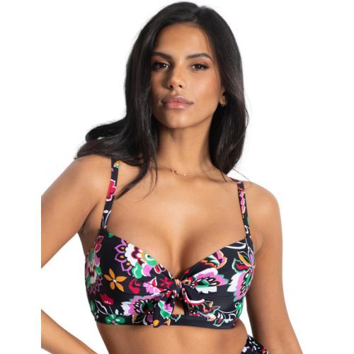 Pour Moi Sunshine Padded Bikini Top - Black Multi