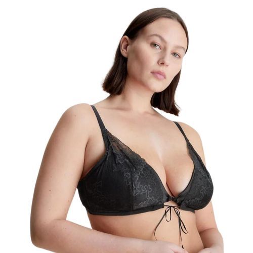 Calvin Klein CK Black Triangle Bra - Black