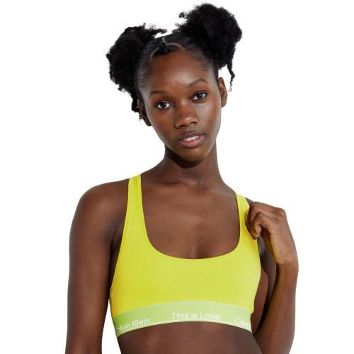 Calvin Klein Pride Unlined Bralette - Lemon Lime