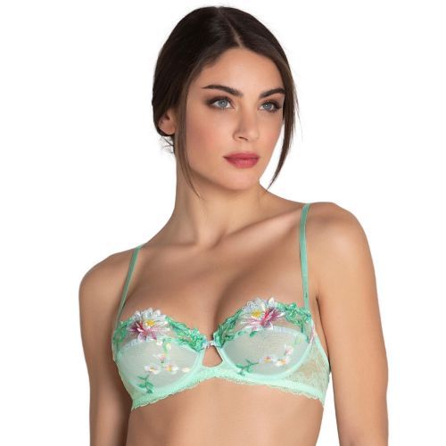 Lise Charmel Amour Nymphea Demi Cup Bra - Jade Aqua