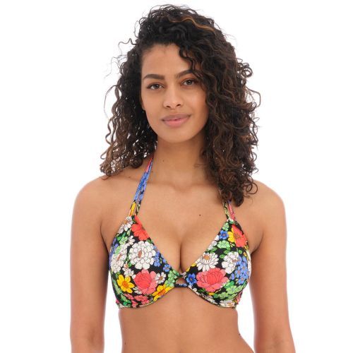 Freya Floral Haze Halter Bikini Top - Multi