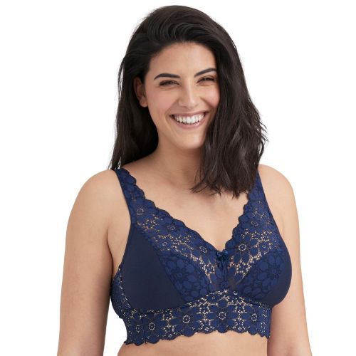 Miss Mary Of Sweden Lace Dreams Full Cup Bra - Dark Blue