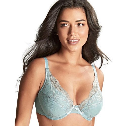 Panache Ana High Apex Padded Plunge Bra - Blue/Ash Rose