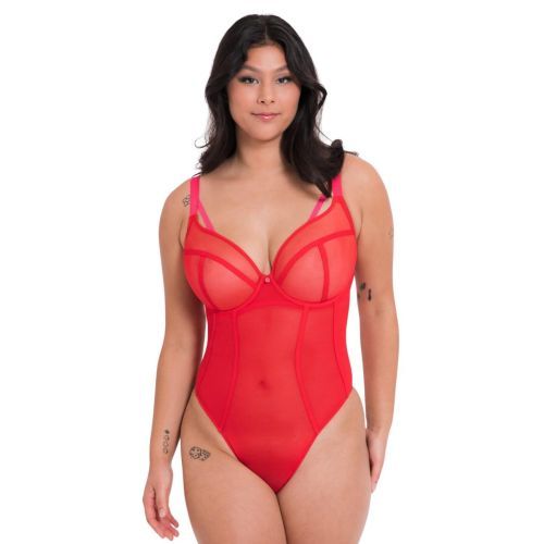 Curvy Kate Elementary Plunge Body - Red/Pink