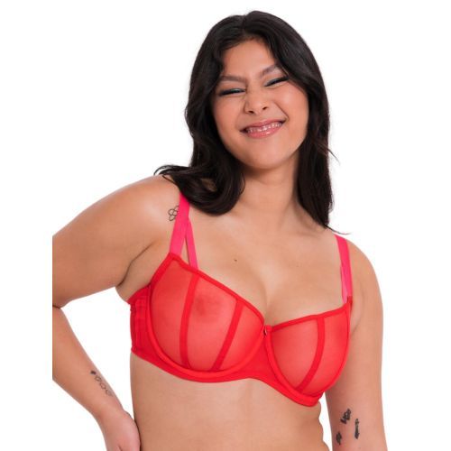 Curvy Kate Elementary Balcony Bra - Red/Pink