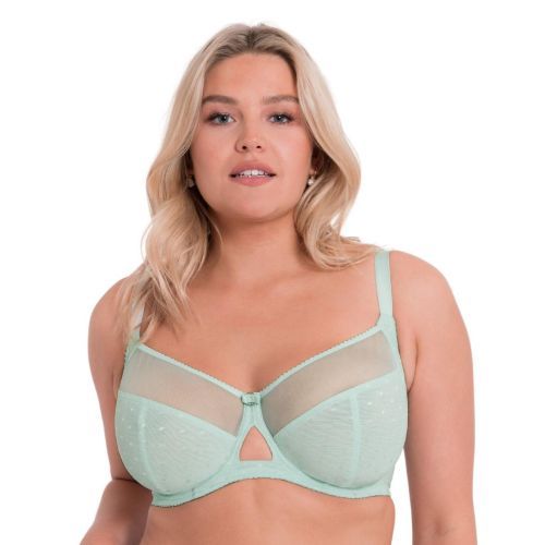 Curvy Kate Victory Polka Balcony Bra - Mint