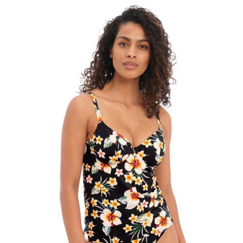 Freya Havana Sunrise Plunge Tankini Top - Multi