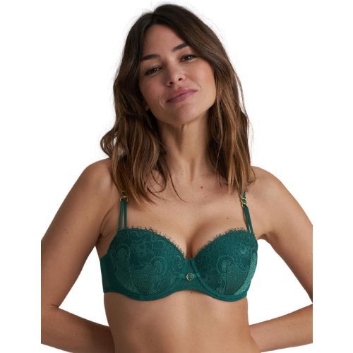 Marie Jo Junoo Padded Balcony Bra - Jasper Green