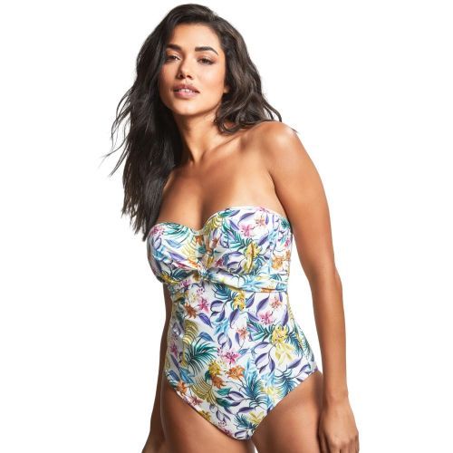Panache Botanical Bandeau Swimsuit - Floral Print