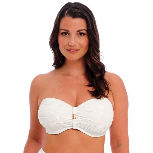 Fantasie Beach Waves Bandeau Bikini Top - Linen
