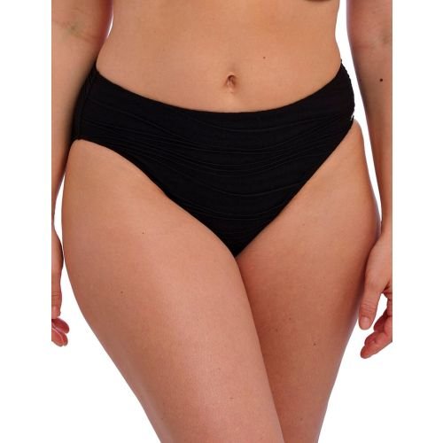 Fantasie Beach Waves Mid Rise Bikini Brief - Black