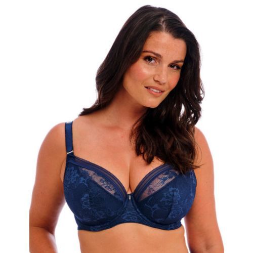 Fantasie Fusion Lace Padded Plunge Bra - French Navy