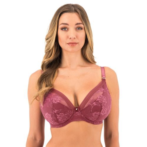 Fantasie Fusion Lace Padded Plunge Bra - Rosewood