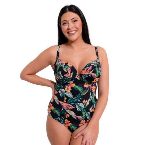 Curvy Kate Cuba Libre Padded Plunge Swimsuit - Print Mix