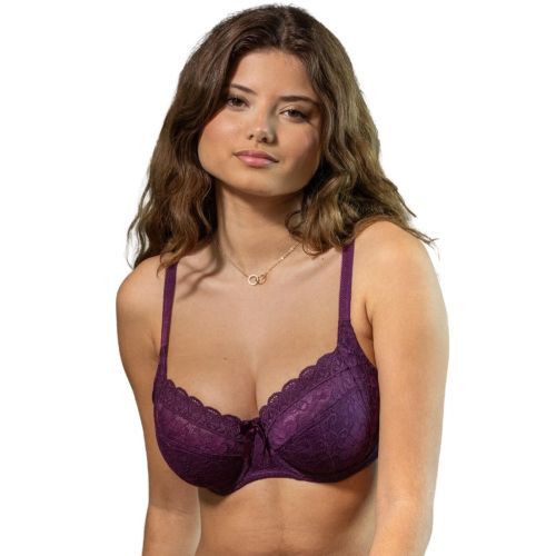 Pour Moi Rebel Side Support Bra - Plum