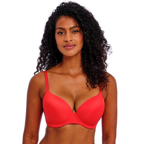 Freya Undetected Moulded T Shirt Bra - Chilli Red