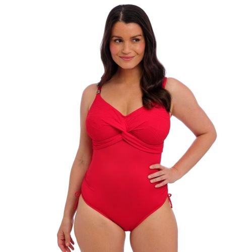 Fantasie Ottawa Underwired Twist Front Swimsuit - Radiant Red