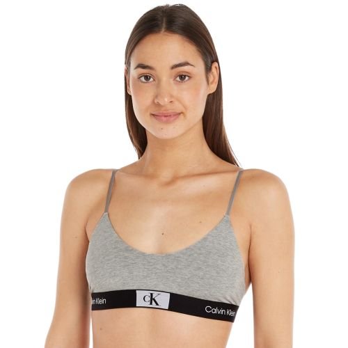 Calvin Klein CK1996 Unlined Bralette - Grey Heather