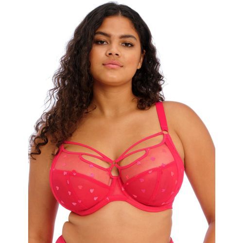 Elomi Sachi Plunge Bra - Red Confetti