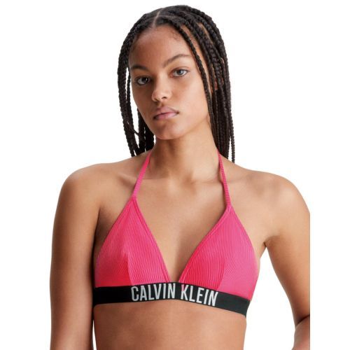 Calvin Klein Intense Power Triangle Bikini Top - Pink Flash