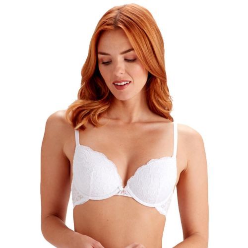 Pretty Polly Amy Padded Plunge Bra - White