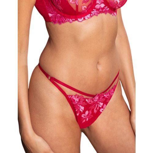 Pour Moi Roxie G-string - Red/Pink