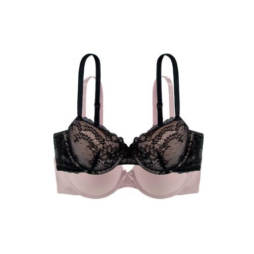 Dorina Chloe Demi Cup Bra 2 Pack - Black/Blush