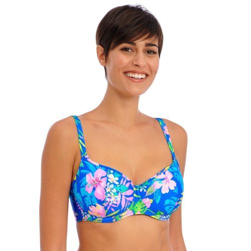 Freya Hot Tropics Sweetheart Bikini Top - Blue