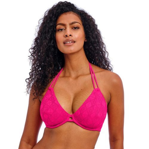 Freya Nomad Nights Halter Bikini Top - Fuchsia
