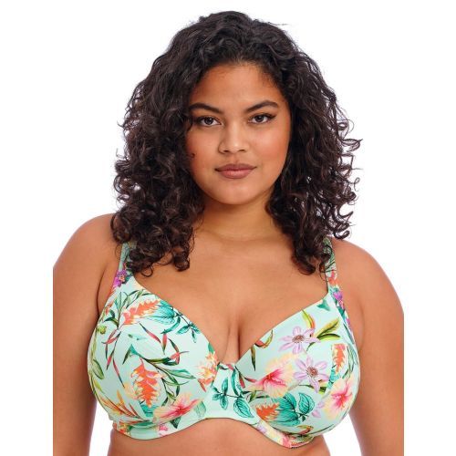 Elomi Sunshine Cove Plunge Bikini Top - Aqua