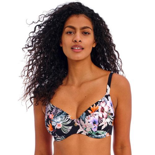Freya Kamala Bay Plunge Bikini Top - Midnight