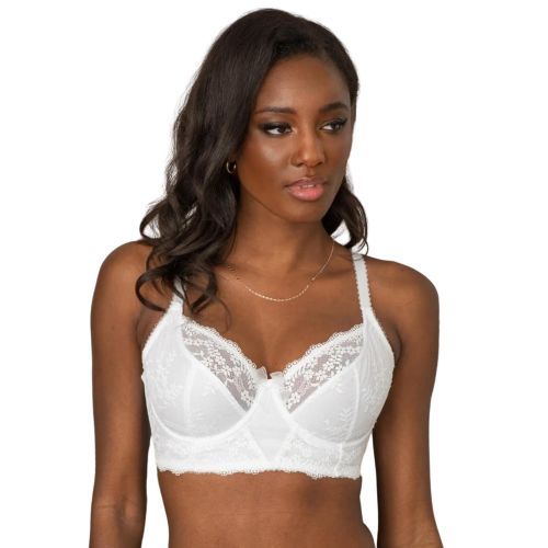Pour Moi Flora Longline Underwired Bra - White