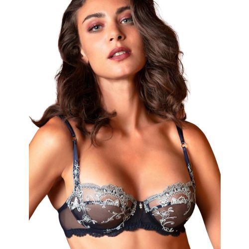 Lise Charmel Deesse En Glam Demi Cup Bra - Marine Argent