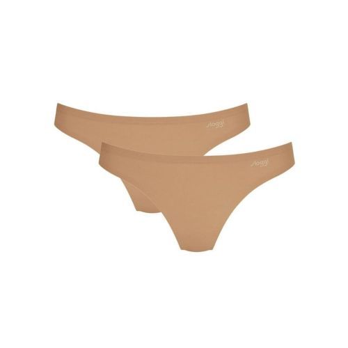 Sloggi Zero One Tanga Brief 2 Pack - Cognac
