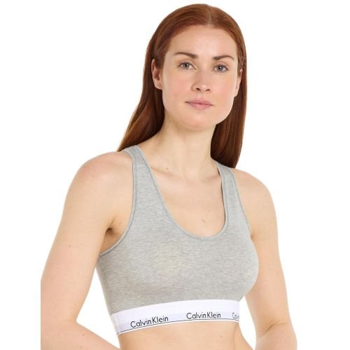 Calvin Klein Modern Cotton Bralette - Grey Heather