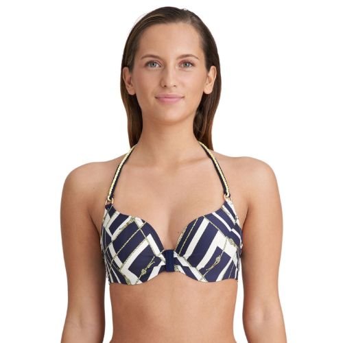 Marie Jo Saranji Padded Heart Shape Bikini Top - Majestic Blue
